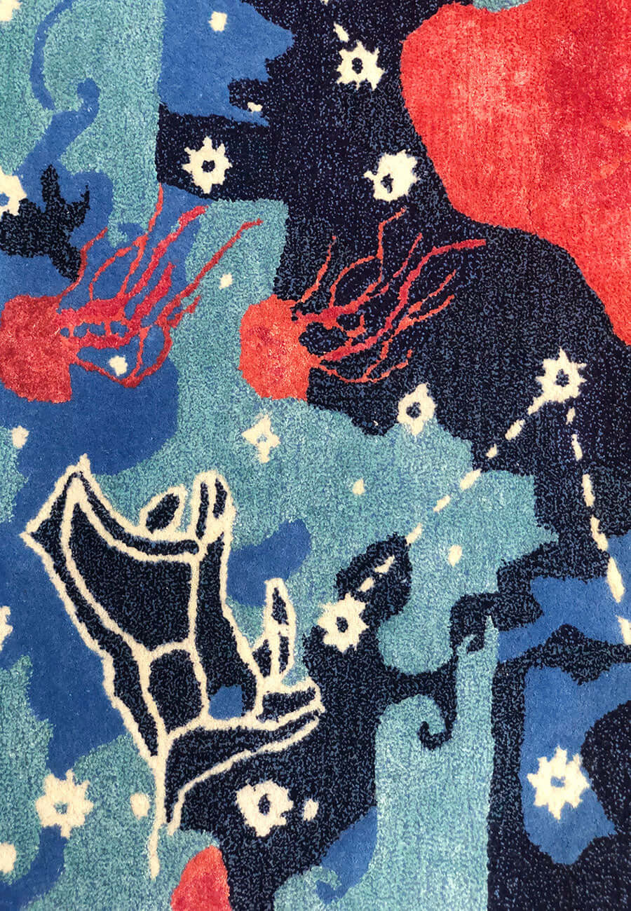 Sea Whale Hand-Tufted Rug