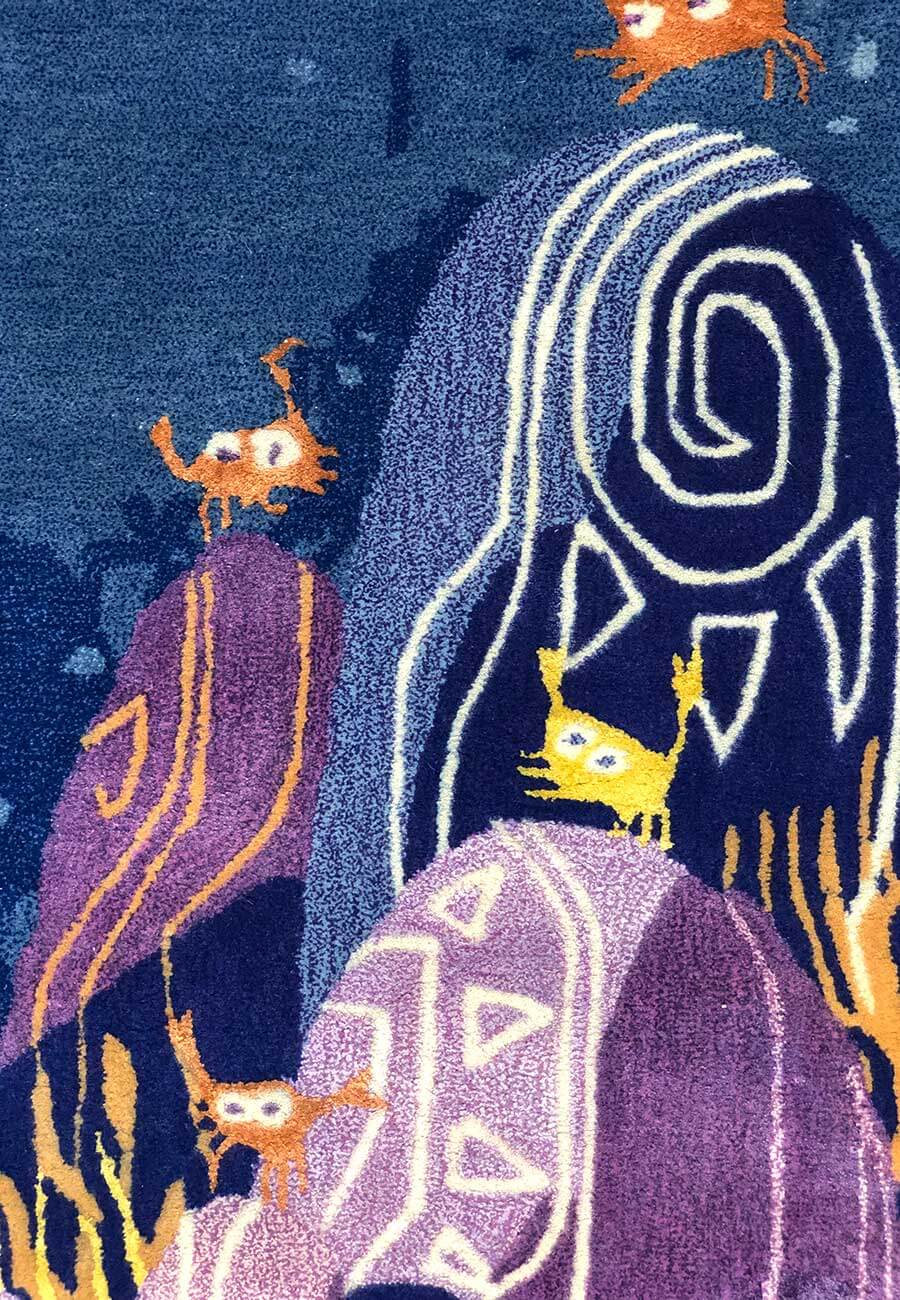 Underwater Nature Hand-Tufted Rug