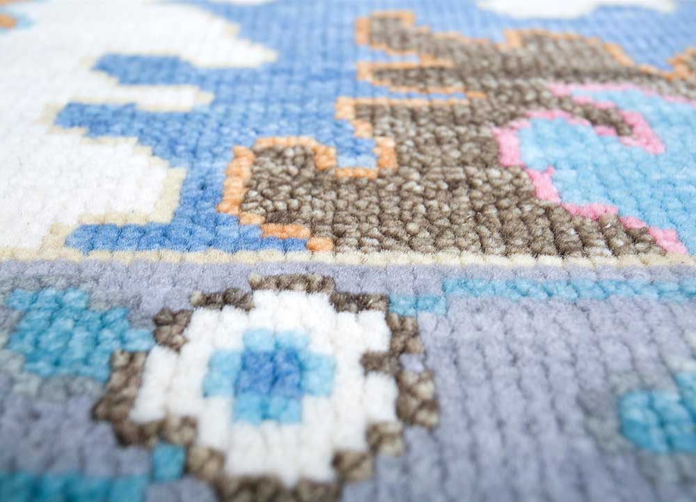 Snow White Hand-Knotted Rug