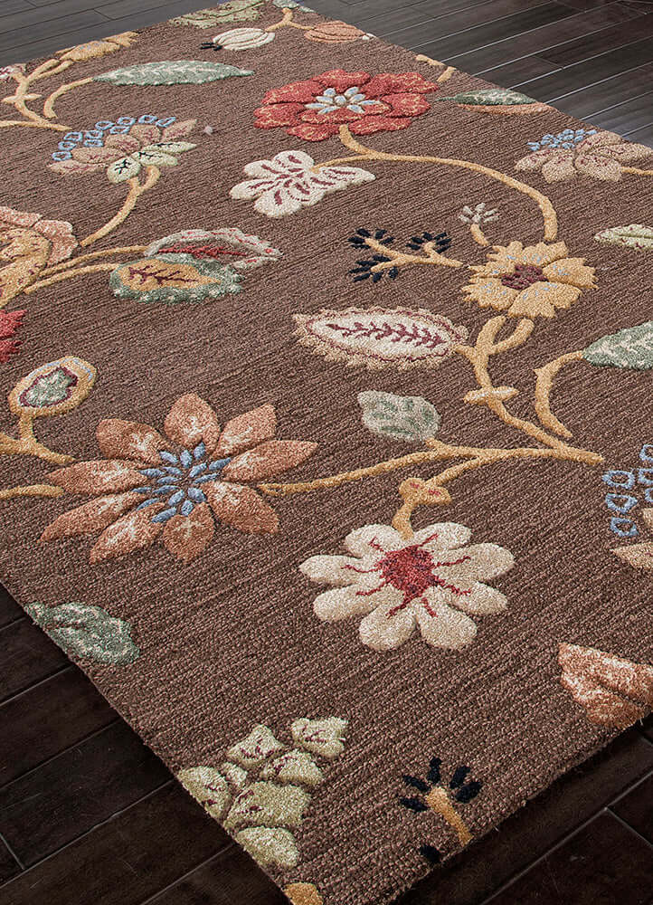 cocoa brown hand tufted Rugs