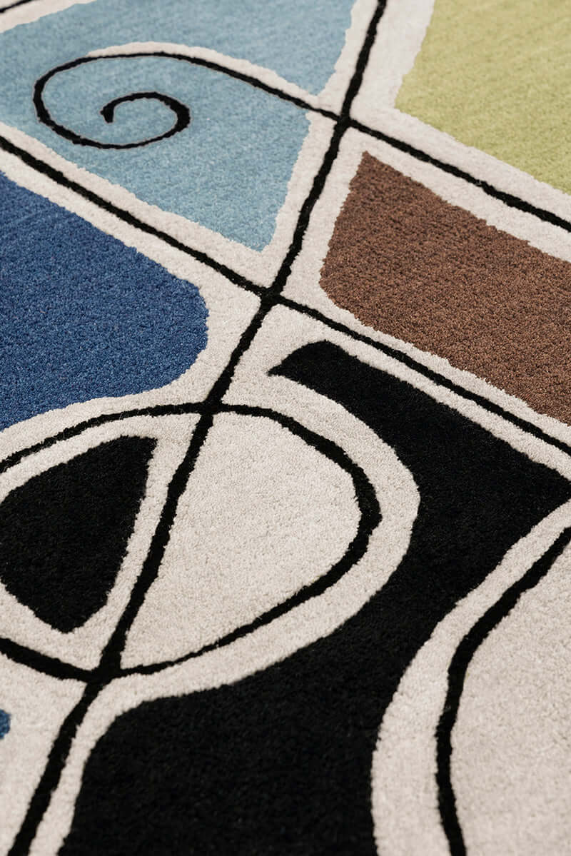 Ethereal Circle hand tufted Rug