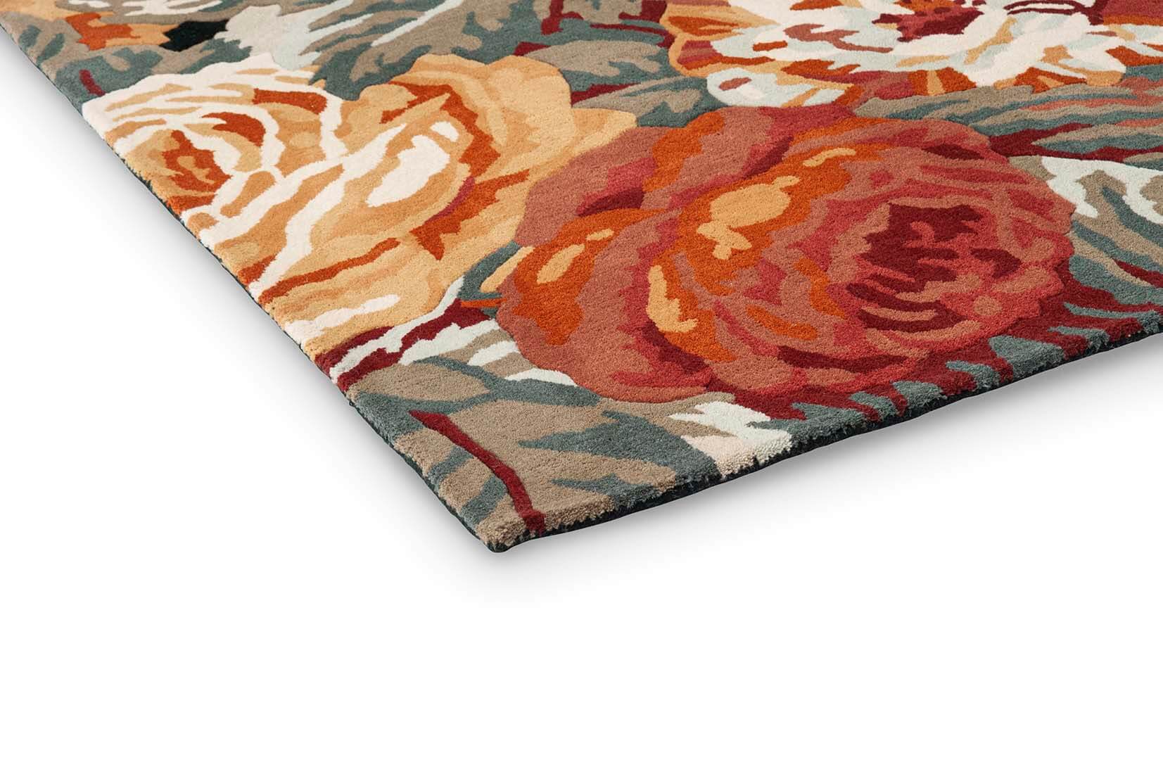 Park Navy/Burnt Orange Hand-Tufted Rug