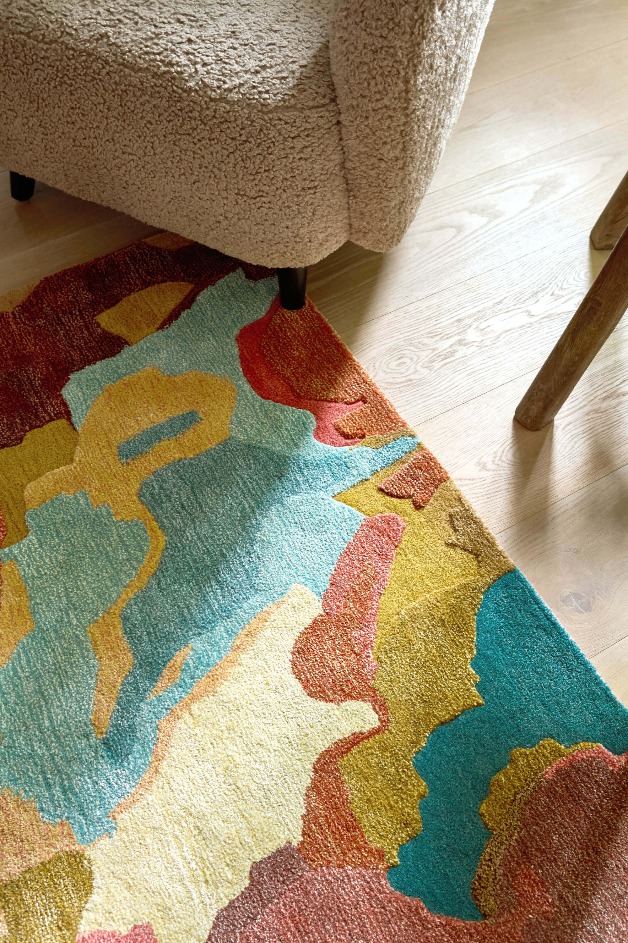 Rosewood/Huckleberry Hand-Tufted Rug