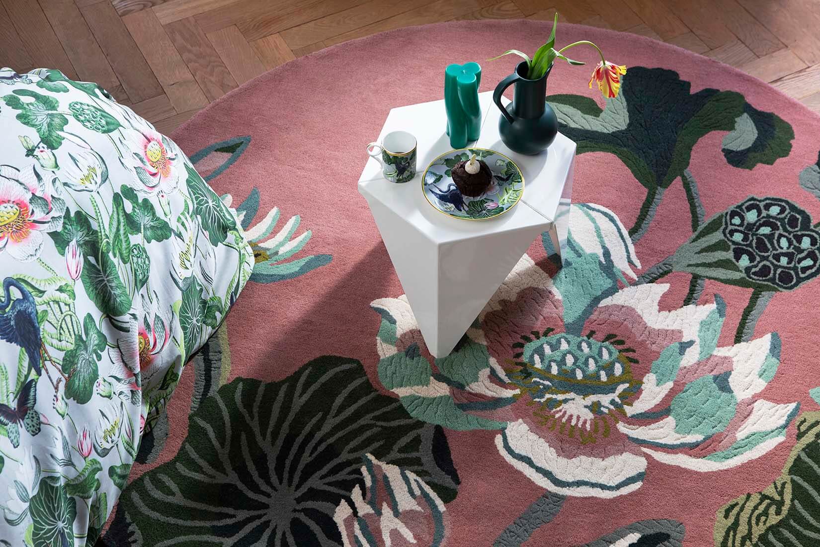 Dusty Rose Hand-Tufted Rug