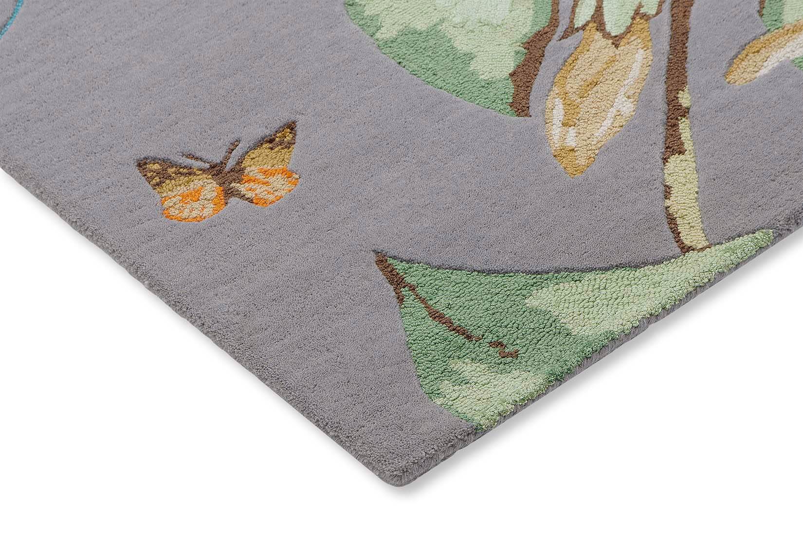 Hummingbird Grey Hand-Tufted Rug