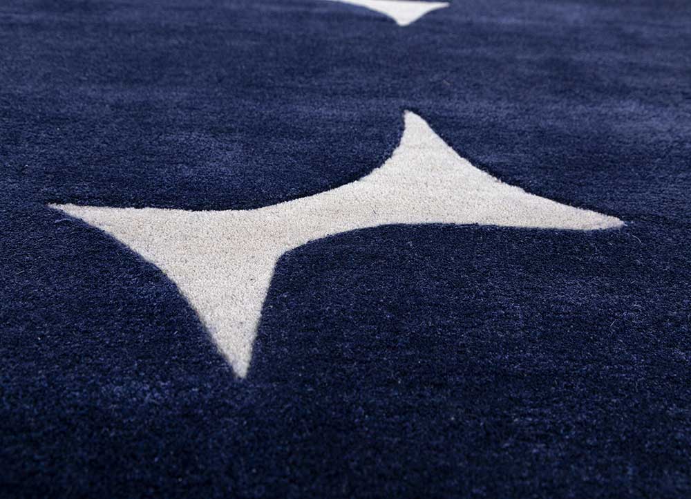 deep navy hand tufted kids Rugs
