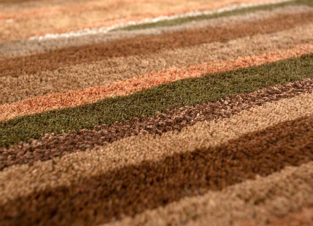 gray brown hand tufted Rug