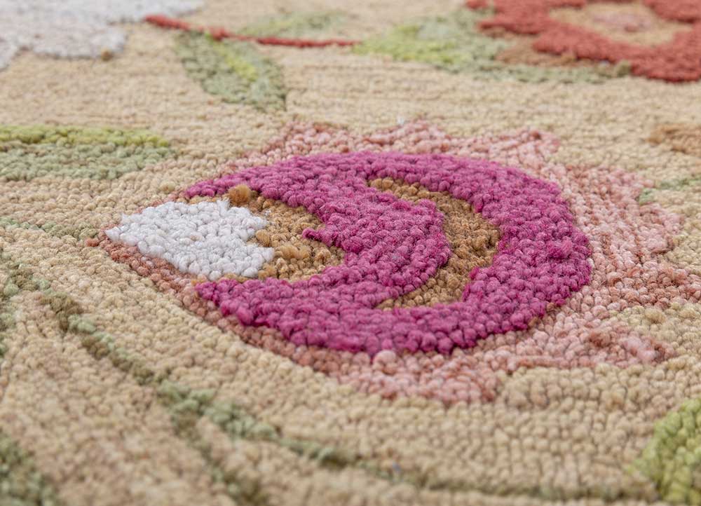 Antique Floral Hand Tufted Rug