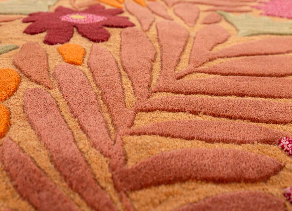Amber Floral Hand Tufted Rug