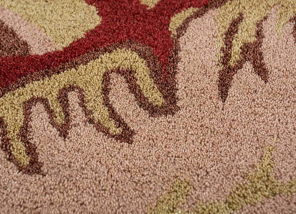 red ochre  Hand Tufted Rug