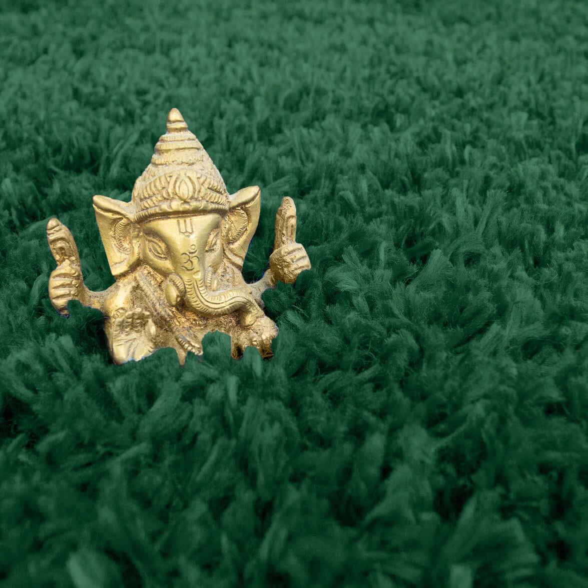 Dark Green Super Soft  Shaggy Rugs