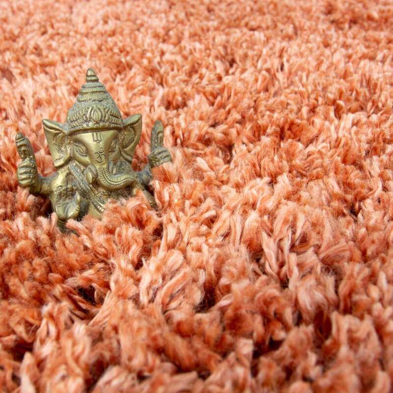 Terracotta Shaggy Rug Super Soft Luxury