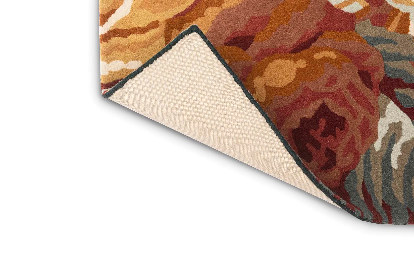 Park Navy/Burnt Orange Hand-Tufted Rug