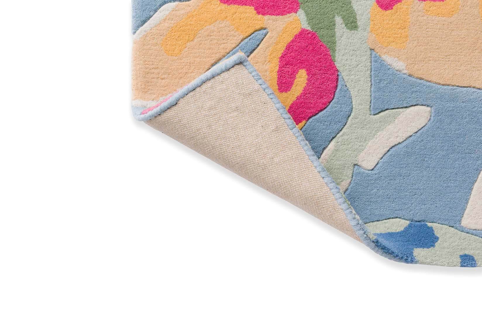 Floral Breeze China Blue Hand-Tufted Rug