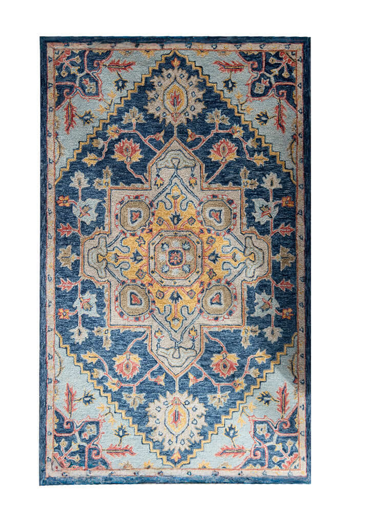 Azure Serenity Wool Rug