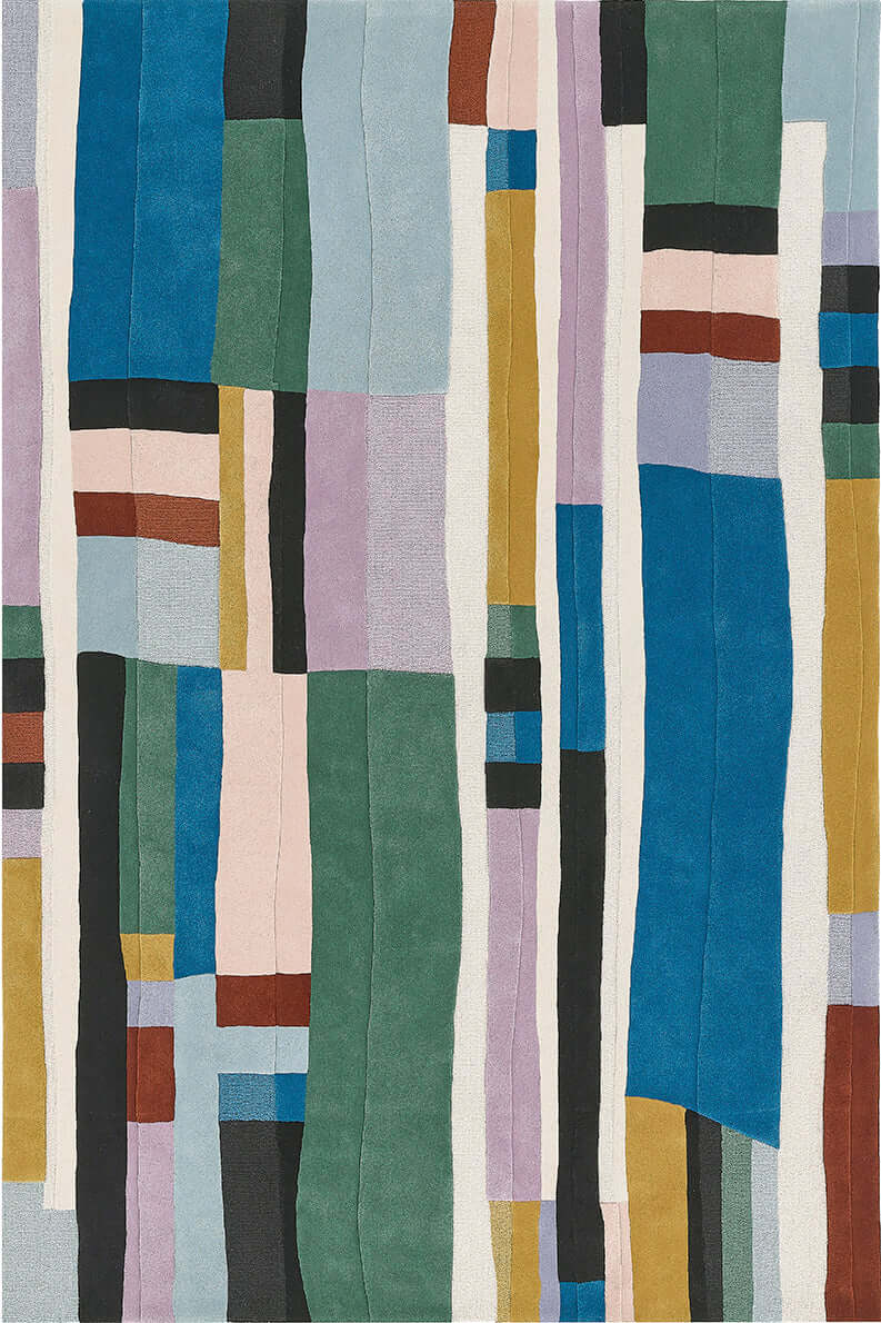 Chromatic Stride Hand-Tufted Rug