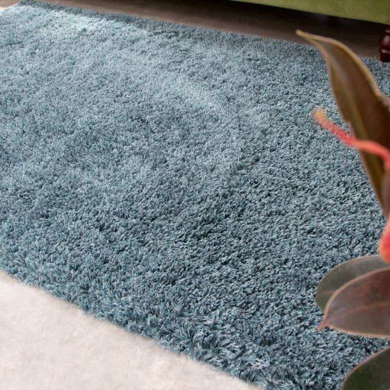 Blue Super Soft Luxury Shaggy Rug
