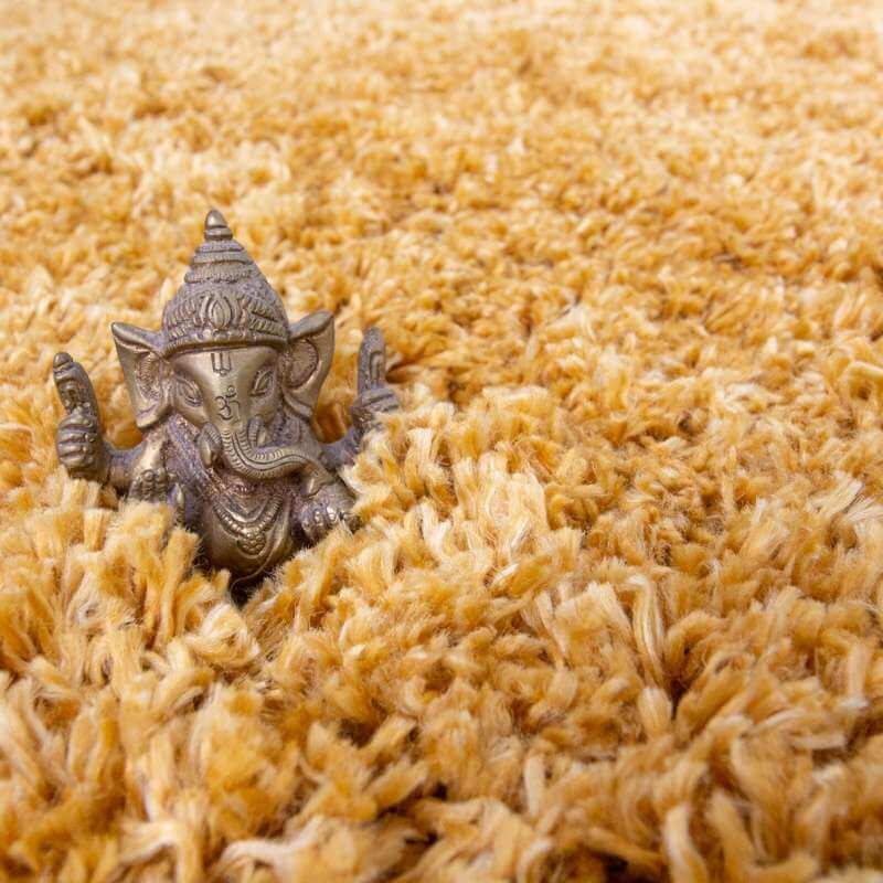 Yellow Shaggy Rug Super Soft Luxury