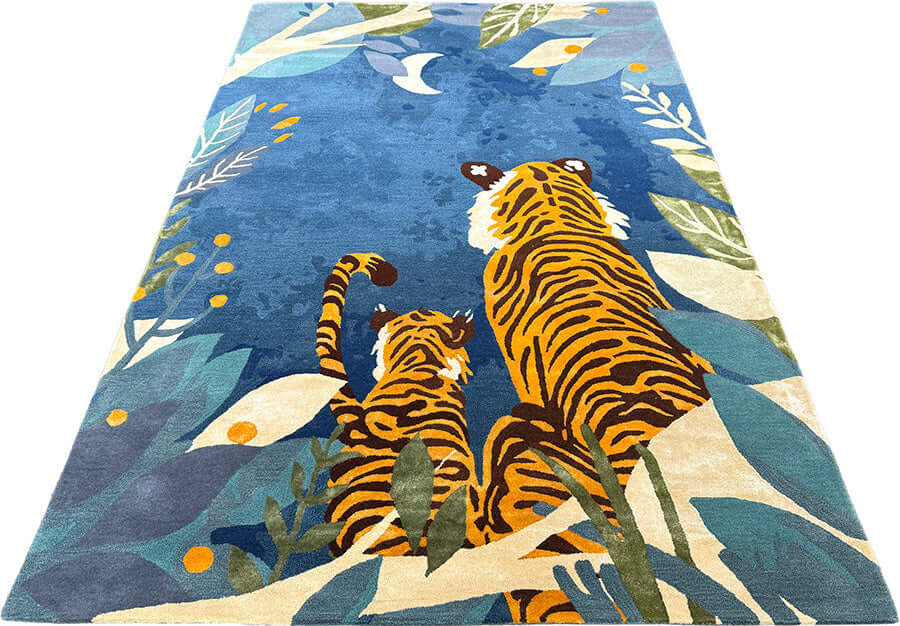 Hidden Tiger Hand-Tufted Kids Rug