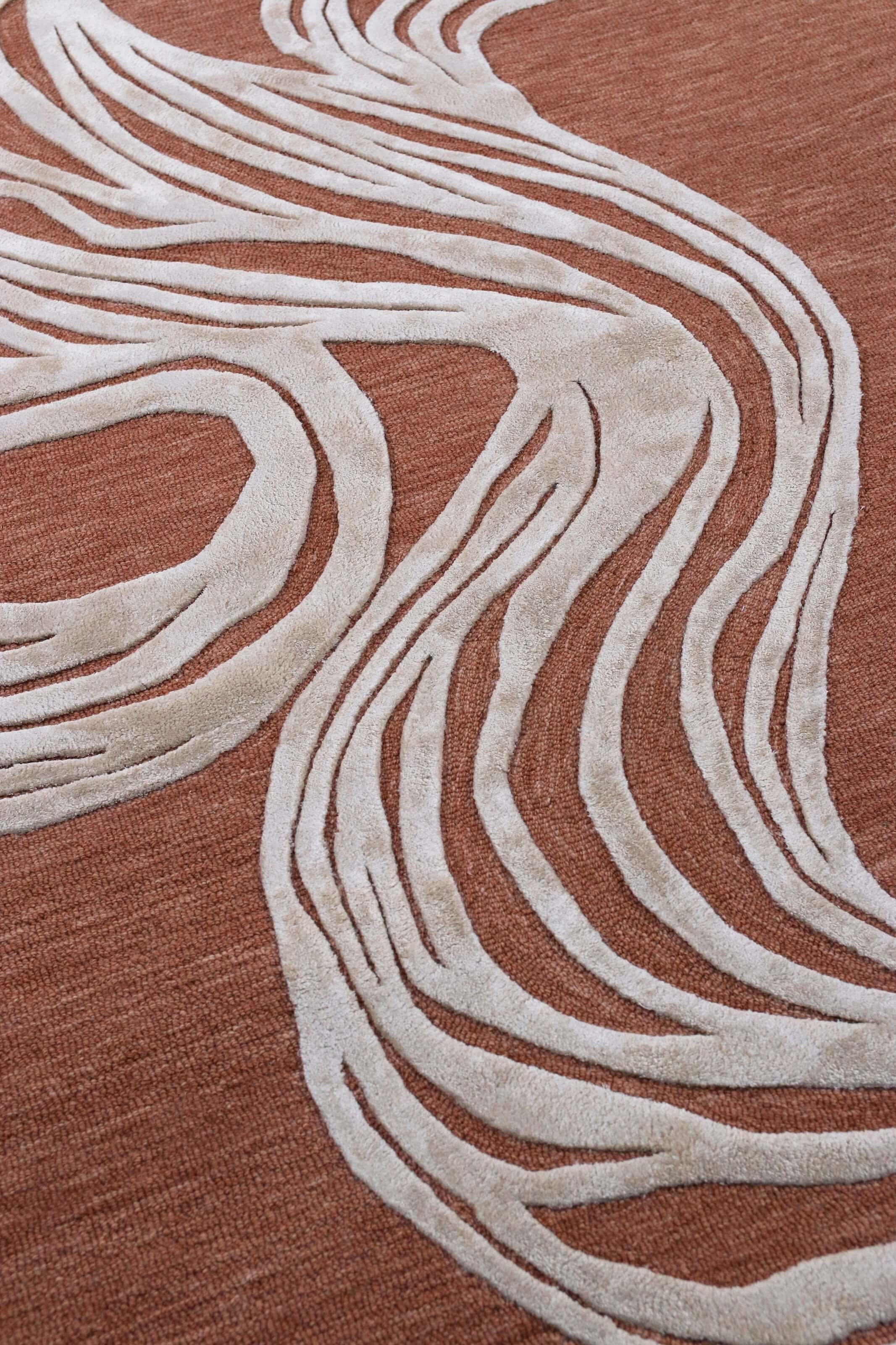 Clay Flow Abstract Rug