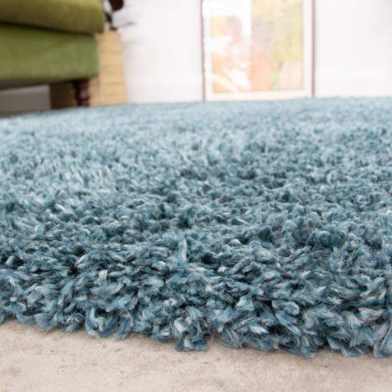 Blue Super Soft Luxury Shaggy Rug