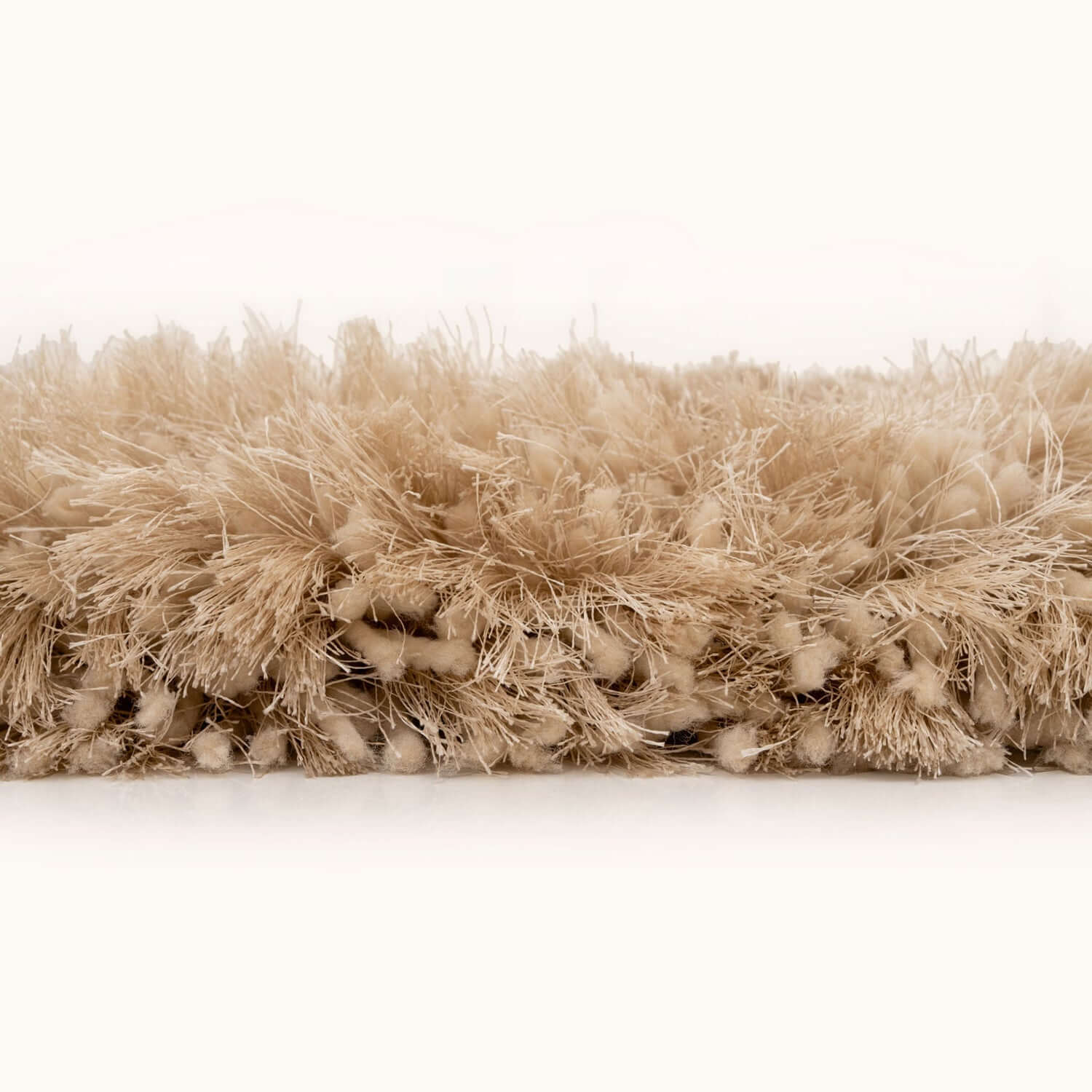 Plush Soft Cream Shaggy Area Rug