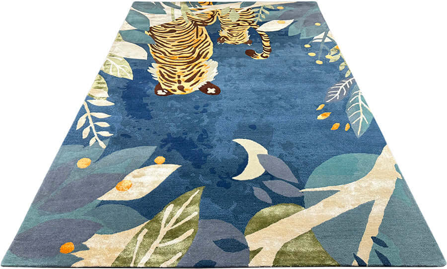 Hidden Tiger Hand-Tufted Kids Rug