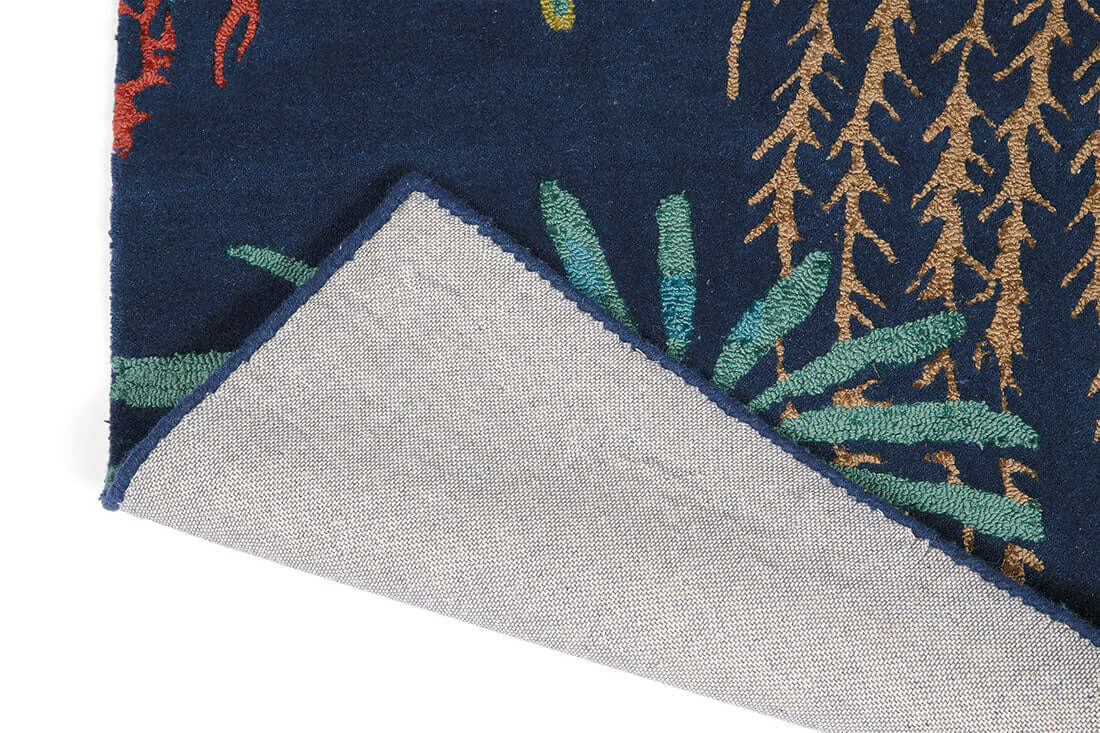 Rainforest Tropical Night Hand-Tufted Rug