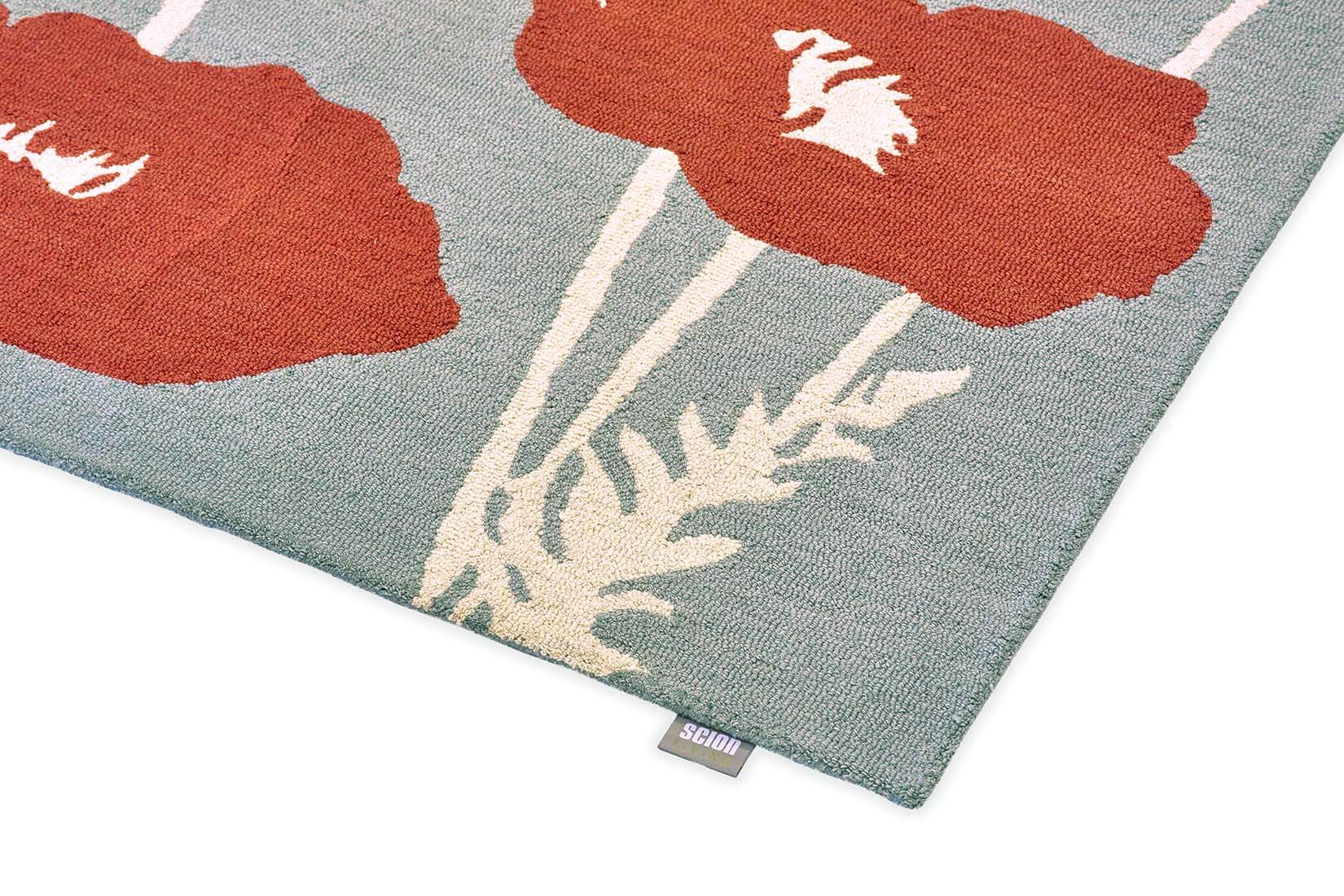 Poppy Pop Sage Hand-Tufted Rug