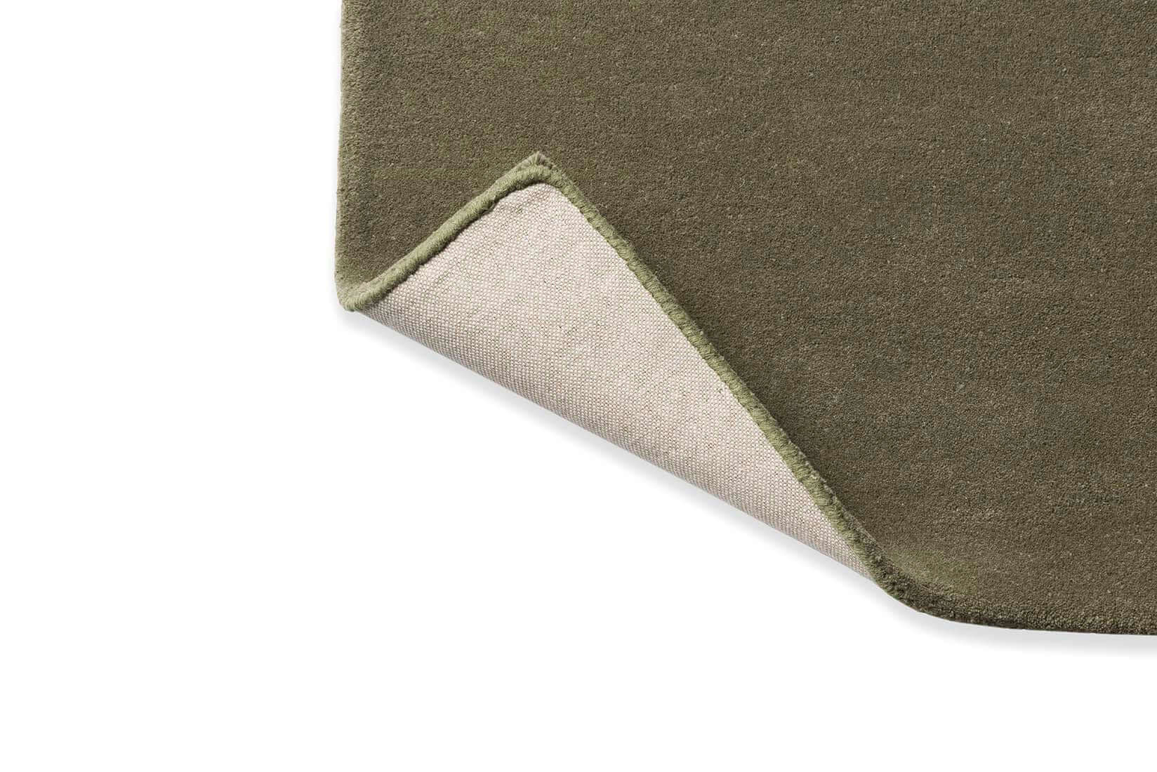 Moss Green Modern Hand-Tufted Rug