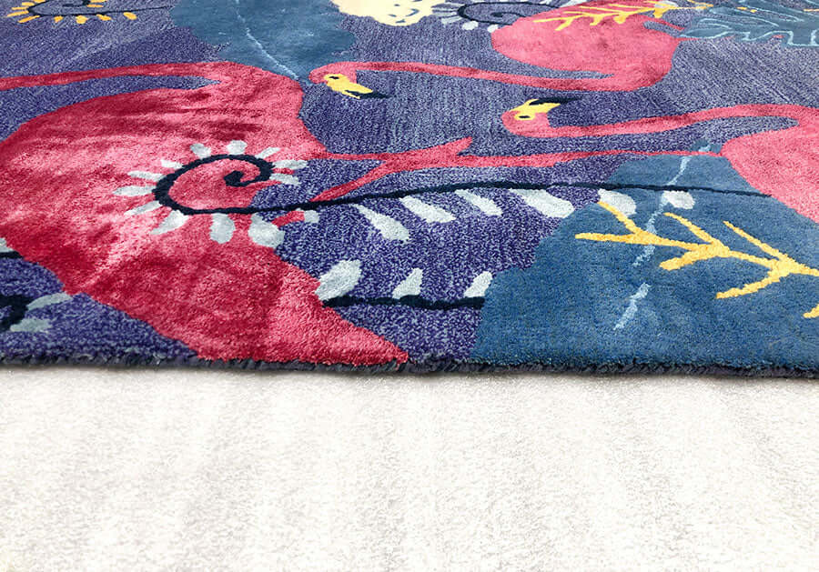 Talking Flamingo Hand-Tufted Kids Rug