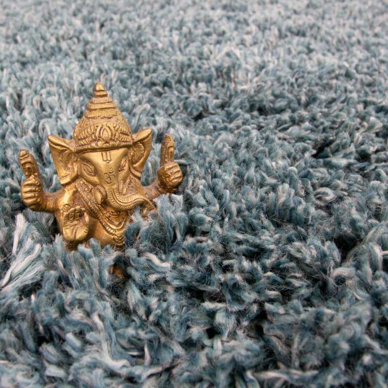 Blue Super Soft Luxury Shaggy Rug