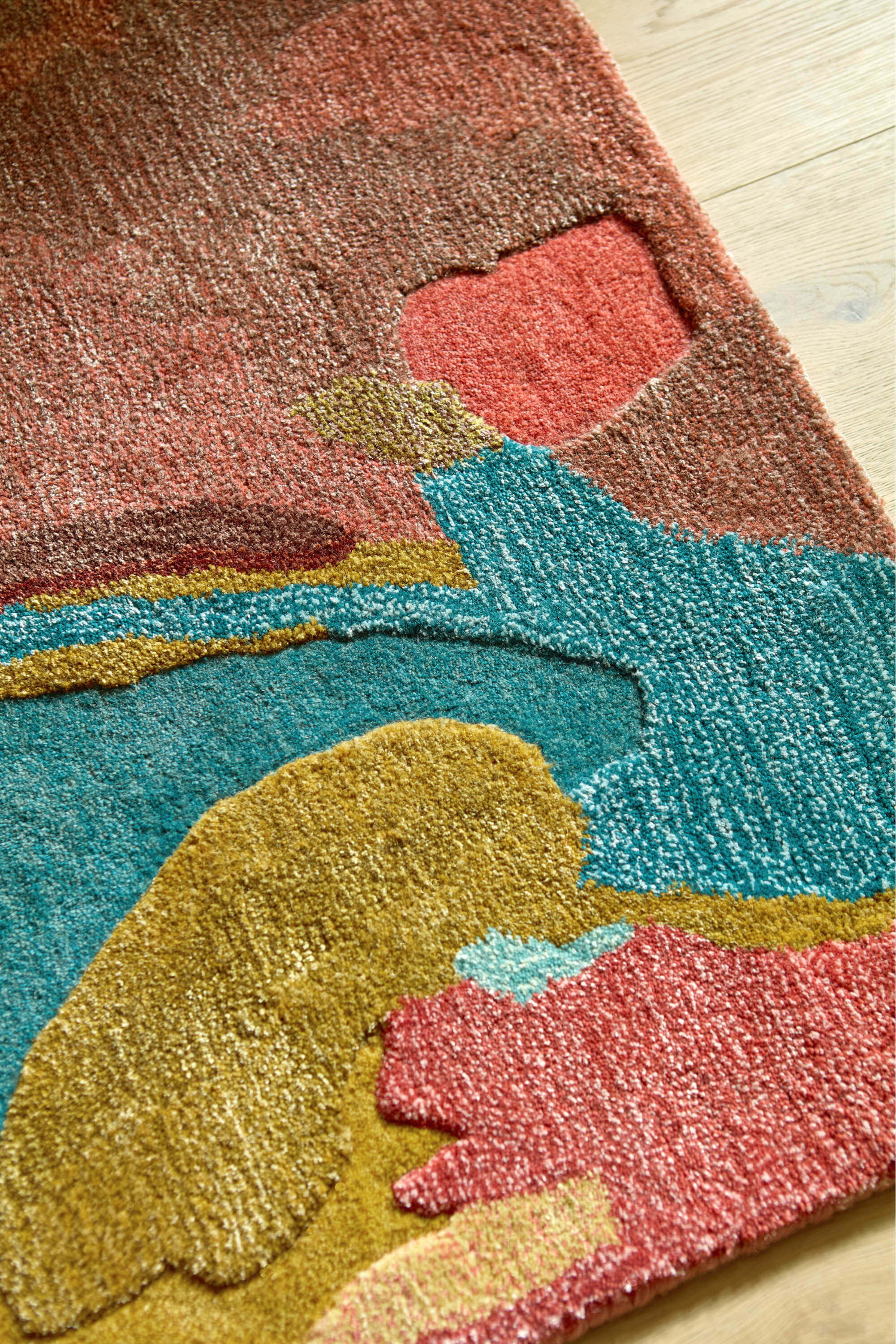 Rosewood/Huckleberry Hand-Tufted Rug