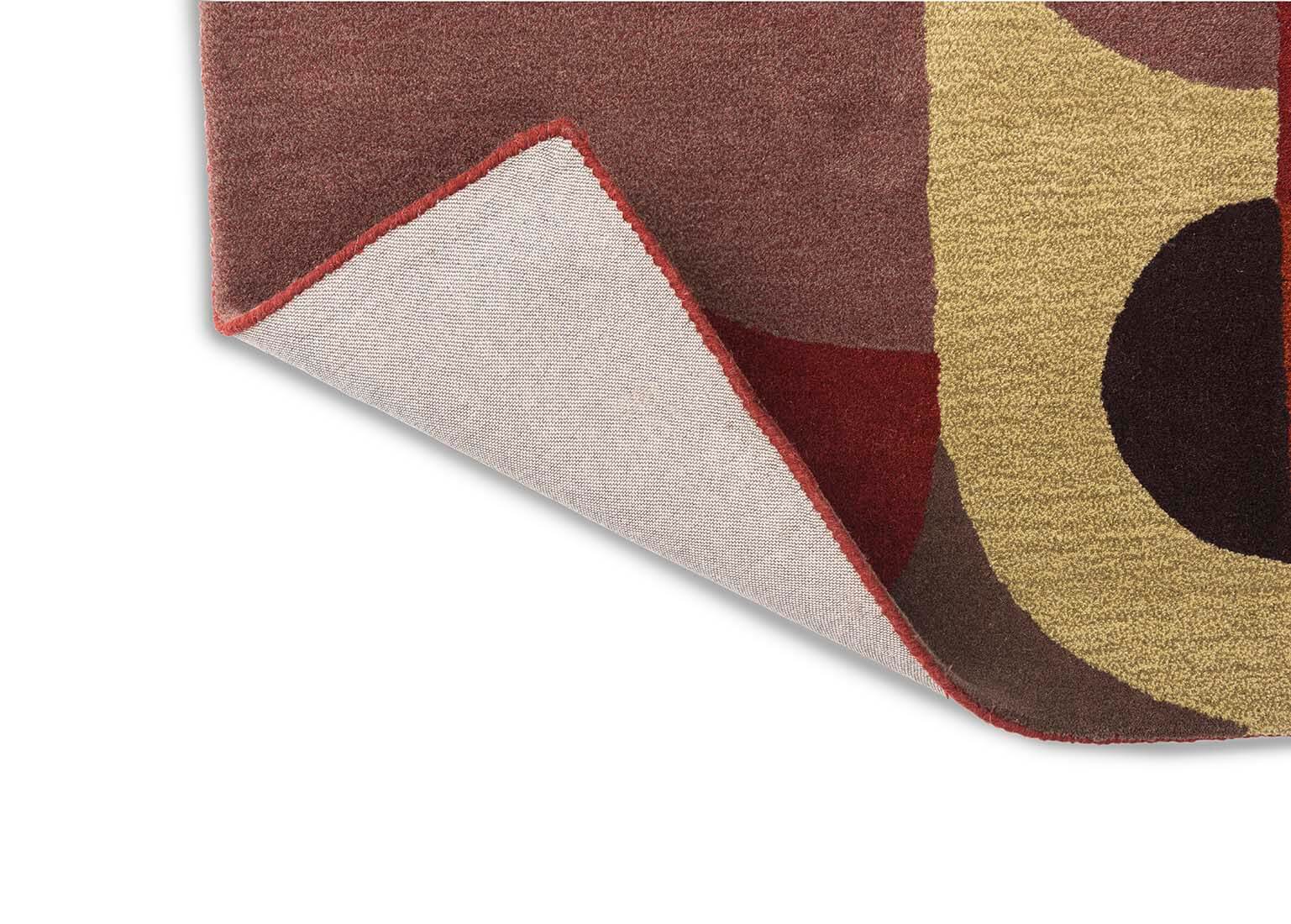 Red Pale Modern Hand-Tufted Rug