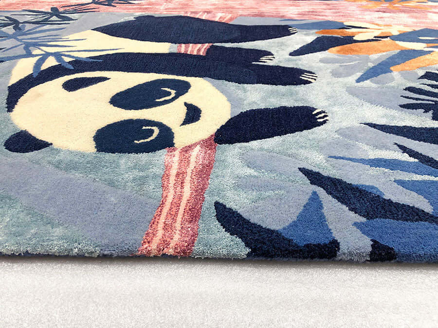 Sleeping Panda Hand-Tufted Kids Rug
