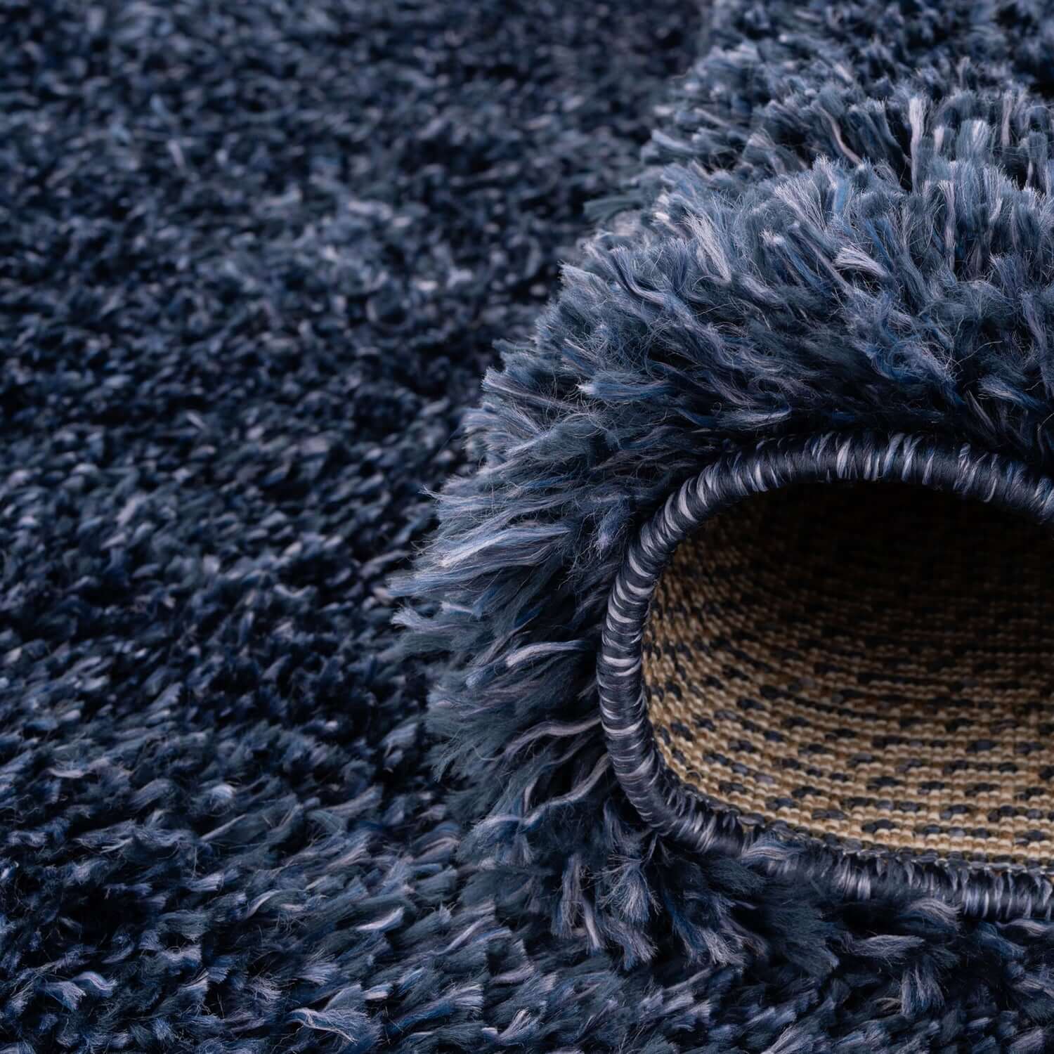 Navy Super Soft Luxury Shaggy Rug