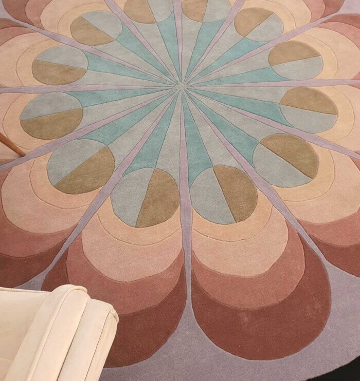 Retro Bloom – Kaleidoscope Round Rug