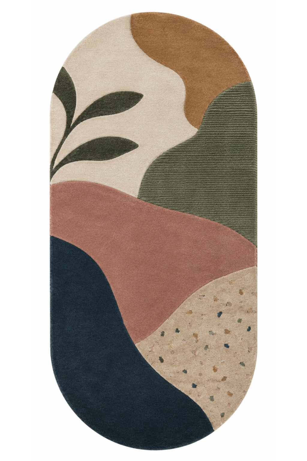 Blush Terra Vista Oval Rug