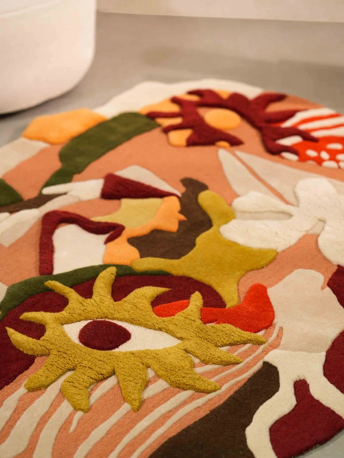 Botanic Muse – Sculpted Wool Art Rug