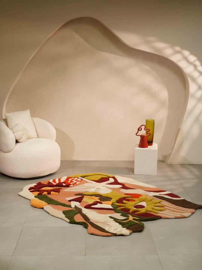 Botanic Muse – Sculpted Wool Art Rug