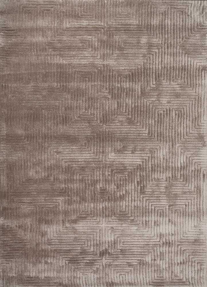Brown Tranquil Hand-Tufted Rug