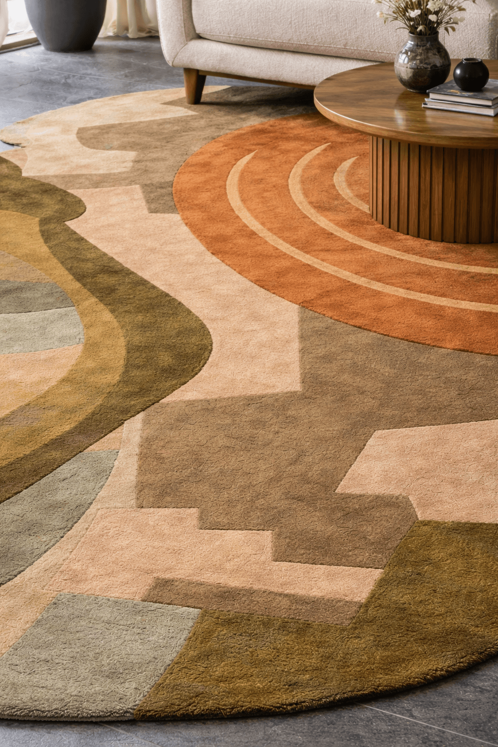 Terrana Abstract Wool Rug