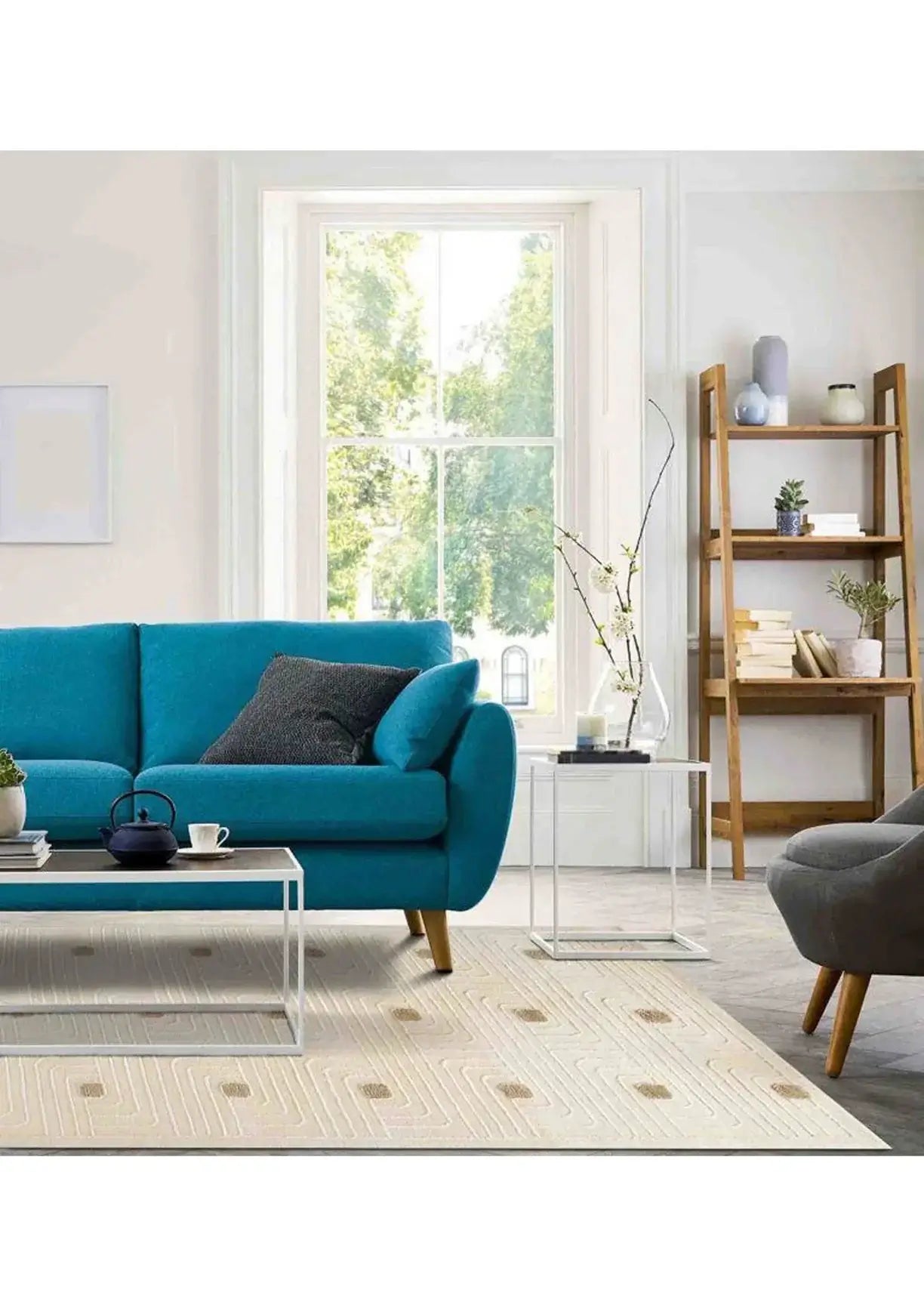 Circuit Flow Hand-Tufted Rug