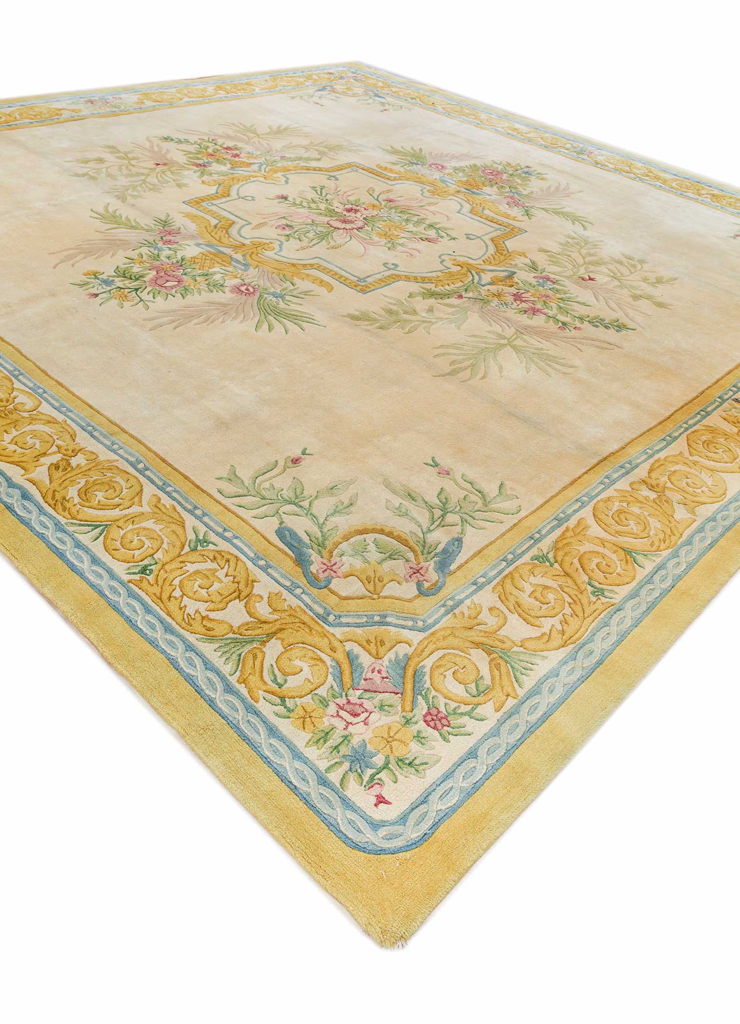 Classic Aubusson Floral Rug