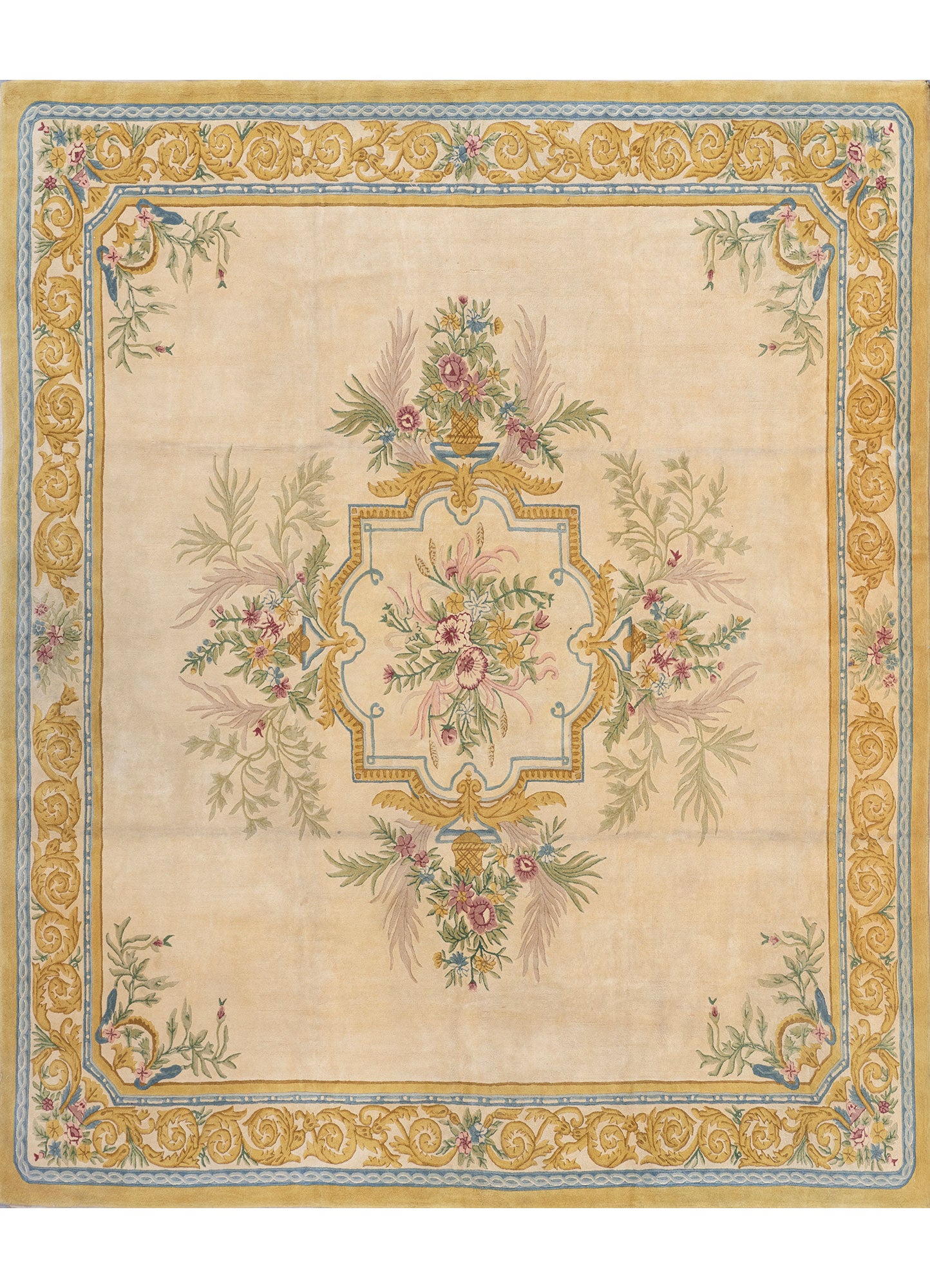 Classic Aubusson Floral Rug