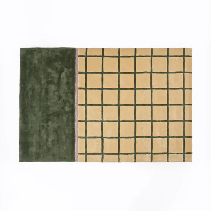 Green Stone Hand-Tufted Rug