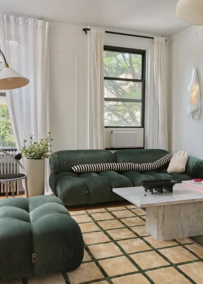 Green Stone Hand-Tufted Rug