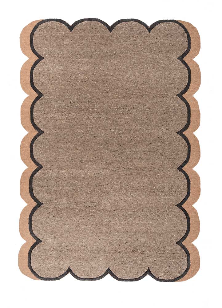 Sunburst Harmony Hand-Tufted Shape Rug