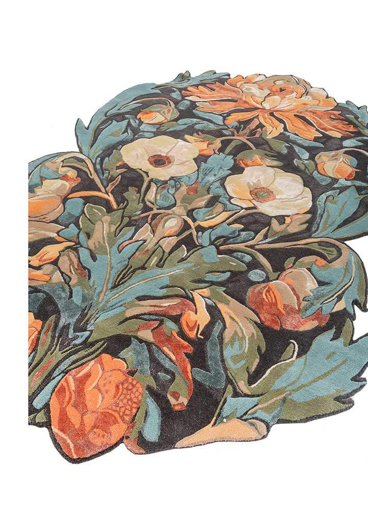 Oil Blue Hand Tufted Rug