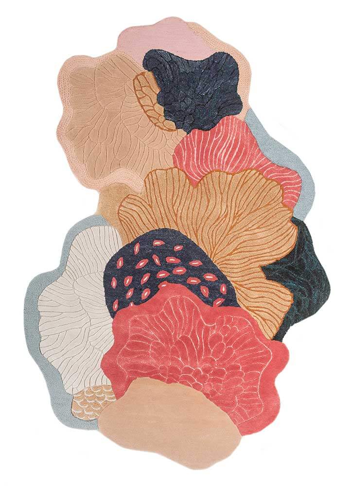 Pink Tint Hand-Tufted Rug